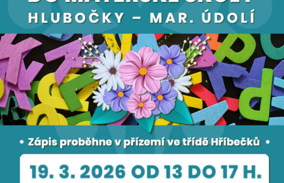 Zápis dětí do naší MŠ 19. 3. 2026